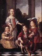 MAES, Nicolaes Portrait of Four Children oil painting